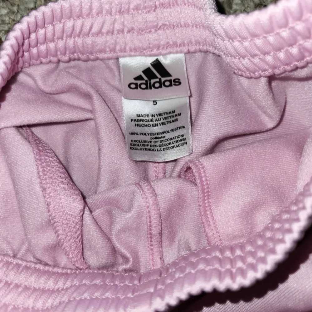 Adidas Girl's Track Top And Bottom Set Size 5